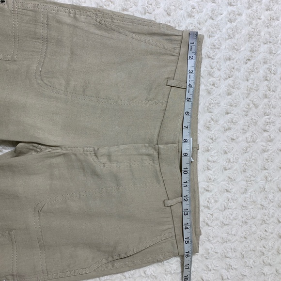 Vince Women's Linen Blend Cargo Jogger Trouser Pants Khaki Sz 4 - Picture 9 of 13